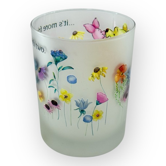 Disney Winnie the Pooh & Friends Frosted Low Ball Glasses Autumn Spring Set of 2 - Picture 6 of 10